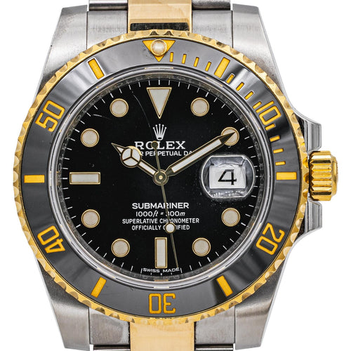 Montre Rolex Montre Submariner date Acier, Or jaune 58 Facettes 4980160RV