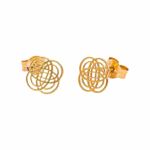 Boucles d'oreilles Ginette NY Boucles d'oreilles Puces Solo Purity Or rose 58 Facettes 5276262RV