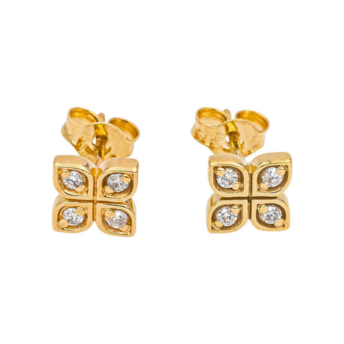 Boucles d'oreilles Boucles d'oreilles Puces Or jaune Diamant 58 Facettes 5276263RV