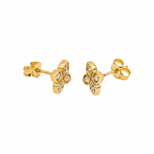 Boucles d'oreilles Boucles d'oreilles Puces Or jaune Diamant 58 Facettes 5276263RV
