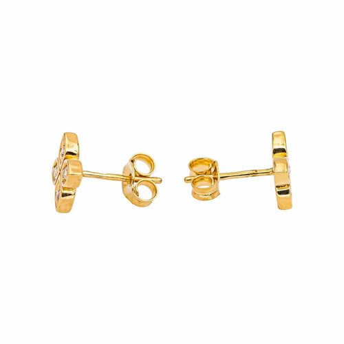 Boucles d'oreilles Boucles d'oreilles Puces Or jaune Diamant 58 Facettes 5276263RV