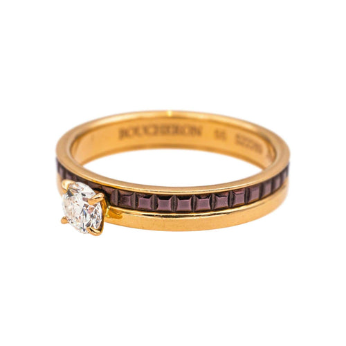 Bague 55 Boucheron Bague Solitaire Quatre Or rose, Or jaune Diamant 58 Facettes 5276276RV