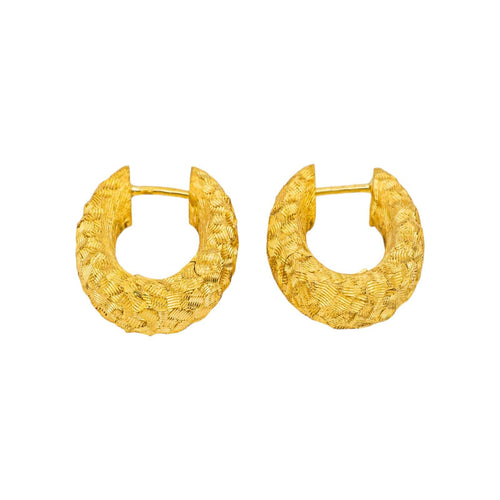 Boucles d'oreilles Boucles d'oreilles Créoles  Or jaune 58 Facettes 5236224RV