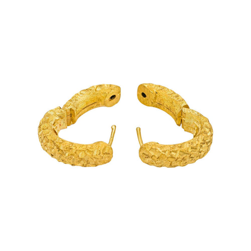 Boucles d'oreilles Boucles d'oreilles Créoles  Or jaune 58 Facettes 5236224RV