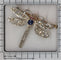 Broche Broche libellule de la fin de l'époque victorienne, ailes serties de diamants et corps en saphir, vers 1900 58 Facettes 26050-0268