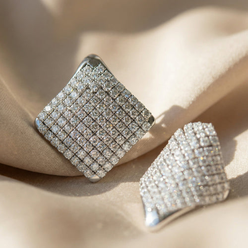 Boucles d'oreilles Boucles d’oreilles clip - Or blanc 18 carats et diamants 58 Facettes 1699