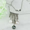 Collier Collier en or blanc 18 carats avec diamants et perles 58 Facettes 1695