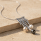 Collier Collier en or blanc 18 carats, diamants et perles 58 Facettes 1695
