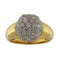 Bague Bague dôme en or jaune et blanc pavée de diamants 58 Facettes G3900