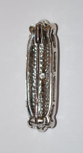 Broche Broche-barrette Art déco en or blanc 18 carats et diamants 58 Facettes 603