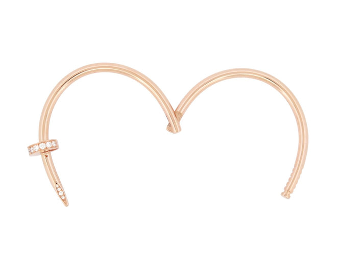 Bracelet bracelet CARTIER juste un clou crb604851 or rose 18k & 32 diamants 58 Facettes 272554