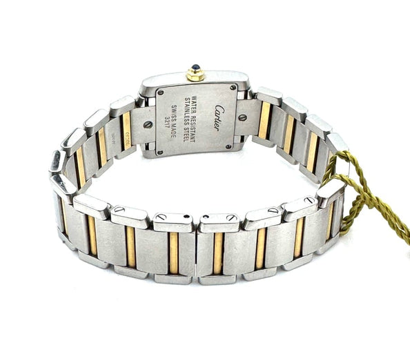Montre Cartier Tank Française - Montre femme en or jaune et acier 58 Facettes 260024