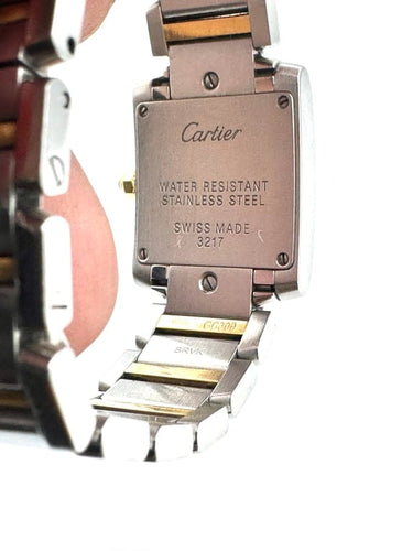 Montre Cartier Tank Française - Montre femme en or jaune et acier 58 Facettes 260024