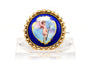 Broche Broche Napoléon III en or jaune 18 carats sertie d’émail 58 Facettes B751