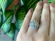 Bague 54 Bague cocktail en or blanc et diamants 58 Facettes RNG-145