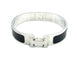 Bracelet Hermès Click H - Bracelet fin en émail argenté 58 Facettes 250145