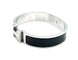 Bracelet Hermès Click H - Bracelet fin en émail argenté 58 Facettes 250145