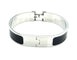 Bracelet Hermès Click H - Bracelet fin en émail argenté 58 Facettes 250145