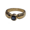 Bague 53 Bague - Saphir bleu en or jaune 18k 58 Facettes S41