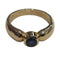Bague 53 Bague - Saphir bleu en or jaune 18k 58 Facettes S41