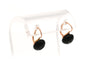 Boucles d'oreilles Boucles d'oreilles Napoléon III en or rose 18 carats serties de jais 58 Facettes B307
