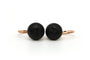 Boucles d'oreilles Boucles d'oreilles Napoléon III en or rose 18 carats serties de jais 58 Facettes B307