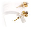 Boucles d'oreilles Boucles d'oreilles Art déco en or jaune 18 carats et diamants taille brillant (0,08 ct) 58 Facettes B722