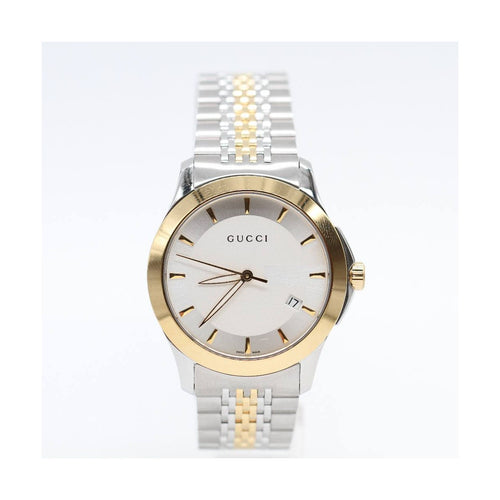 Montre Gucci G-Timeless YA126409 - Montre en acier et plaqué or 58 Facettes UKD363865FJ