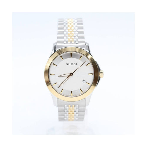 Montre Gucci G-Timeless YA126409 - Montre en acier et plaqué or 58 Facettes UKD363865FJ