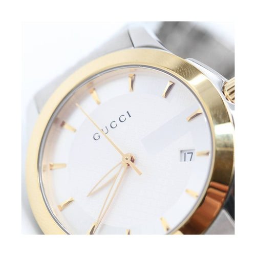 Montre Gucci G-Timeless YA126409 - Montre en acier et plaqué or 58 Facettes UKD363865FJ