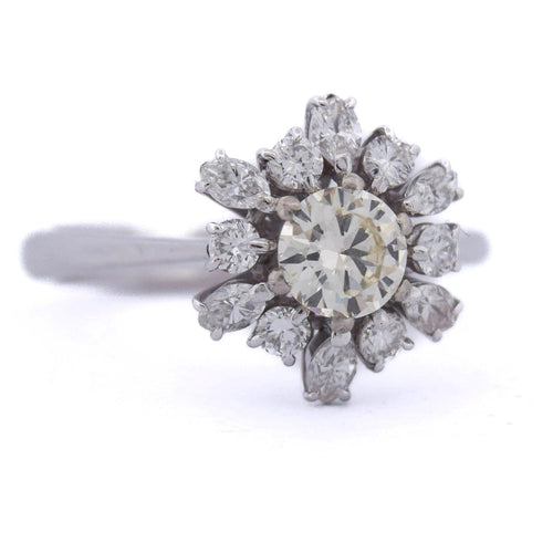 Bague 50 Bague vintage - Bague en or 18 ct et diamants 58 Facettes AN523 (00019)