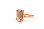 Bague 59 Bague Art nouveau sertie de rubis et diamants en or jaune 18 carats 58 Facettes B626