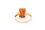 Bague 59 Bague Art nouveau sertie de rubis et diamants en or jaune 18 carats 58 Facettes B626