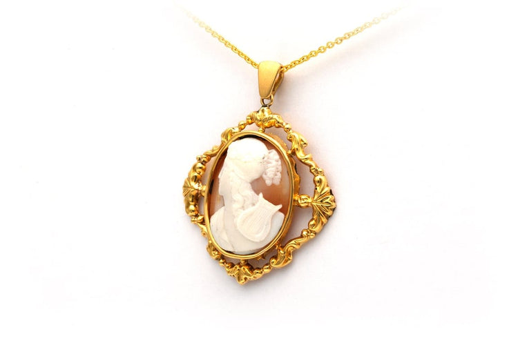 Pendentif Pendentif Napoléon III camée en or jaune 18 carats 58 Facettes 23050