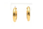 Boucles d'oreilles Boucles d'oreilles créoles contemporaines en or jaune 18 carats 58 Facettes B664