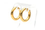 Boucles d'oreilles Boucles d'oreilles créoles contemporaines en or jaune 18 carats 58 Facettes B664