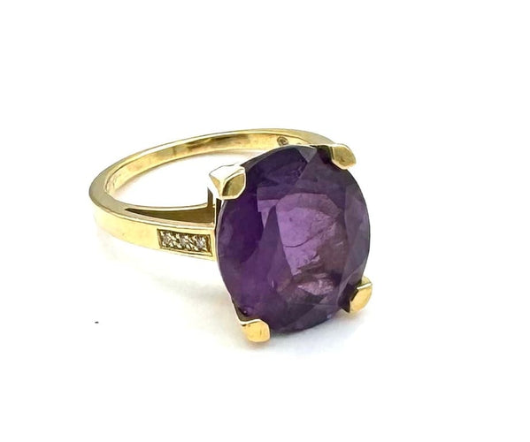 Bague 54 Mauboussin Mon Bébé d'Amour - Bague en or 18 carats améthyste et diamants 58 Facettes 260004