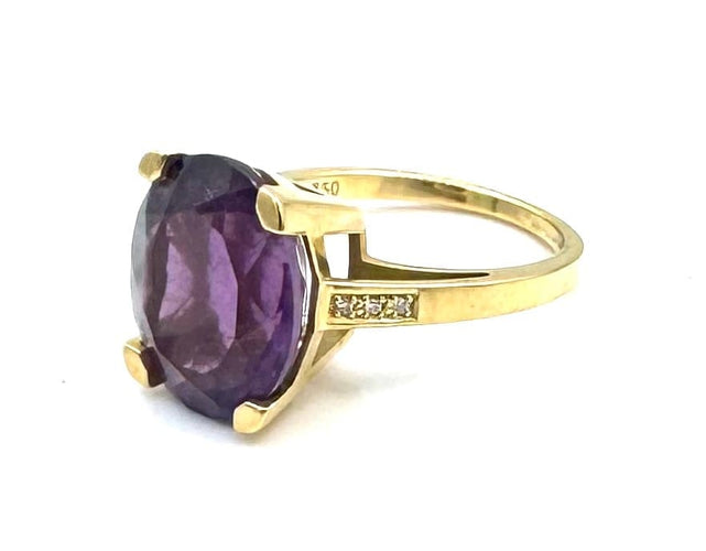 Bague 54 Mauboussin Mon Bébé d'Amour - Bague en or 18 carats améthyste et diamants 58 Facettes 260004