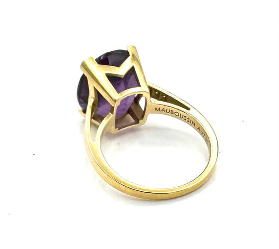 Bague 54 Mauboussin Mon Bébé d'Amour - Bague en or 18 carats améthyste et diamants 58 Facettes 260004