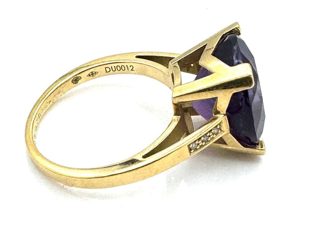 Bague 54 Mauboussin Mon Bébé d'Amour - Bague en or 18 carats améthyste et diamants 58 Facettes 260004