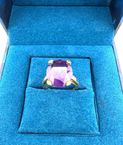 Bague 54 Mauboussin Mon Bébé d'Amour - Bague en or 18 carats améthyste et diamants 58 Facettes 260004