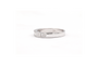 Bague 54 Alliance demi-américaine en or blanc 18 carats sertie de diamants princesse 58 Facettes 19364