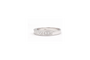 Bague 54 Alliance demi-américaine en or blanc 18 carats sertie de diamants princesse 58 Facettes 19364