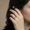 Bague 54 Bague jonc anglais en or gris 750 et diamant 0,30 ct 58 Facettes OC-61000392