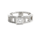 Bague 53 Bague double halo en or blanc et diamants 58 Facettes 61E00051
