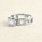 Bague 53 Bague en or blanc et diamants 58 Facettes 61E00051
