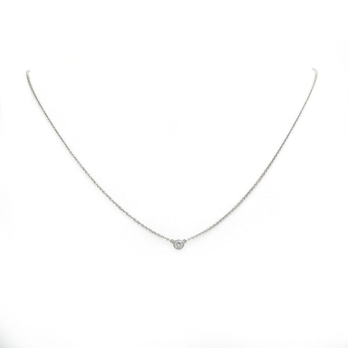 Collier Tiffany & Co. Diamonds By The Yard - Collier pendentif en platine et diamant 58 Facettes 260063R