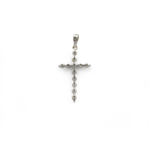 Pendentif Pendentif croix en or blanc et diamants 58 Facettes 260066R