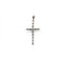 Pendentif Pendentif croix en or blanc et diamants 58 Facettes 260066R