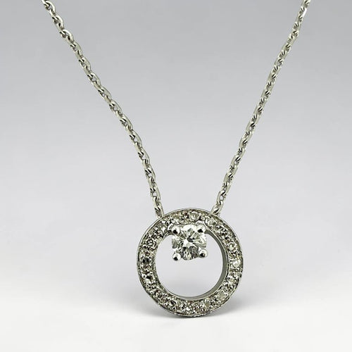 Collier Collier cercle en or blanc 18 carats et diamants naturels 58 Facettes 90862-ac12765